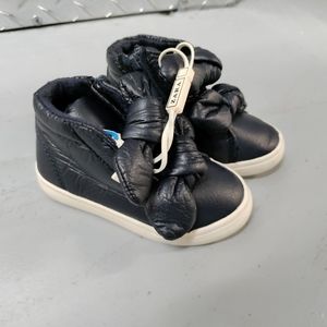 🆕Zara | Navy Blue Sneakers w/ Bows Toddler Baby Shoes w/ Bows Size EU 21